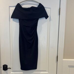Vince Camuto Elegant Black Strapless Dress
